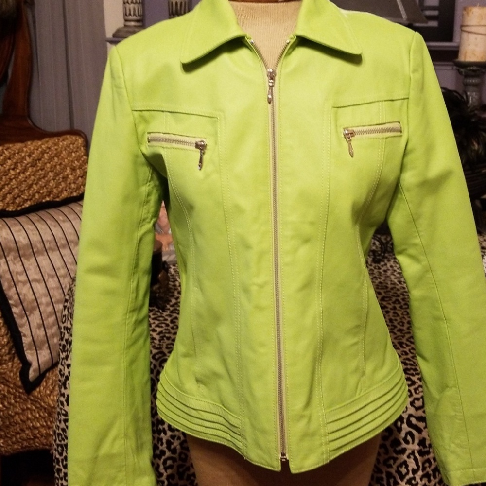 Lime Green Oscar Leopold Jacket